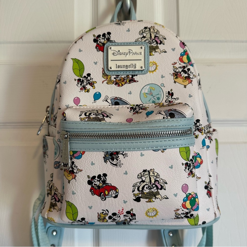 Disney Mickey and Minnie Runaway Railway | Loungefly backpack